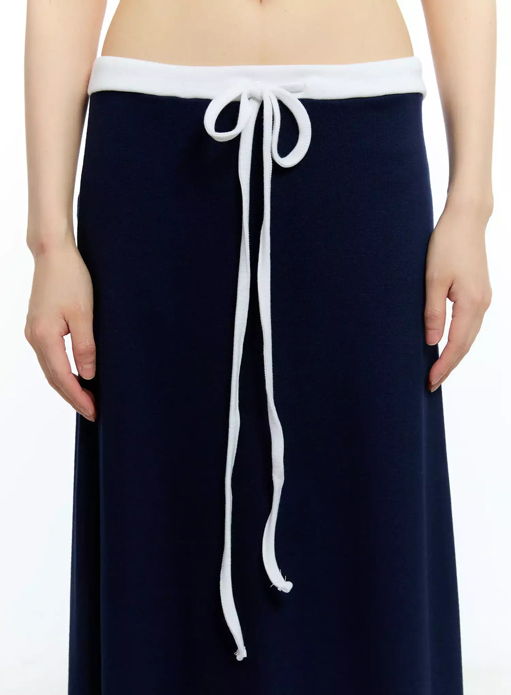 Two-Tone Comfy Maxi Skirt IU523