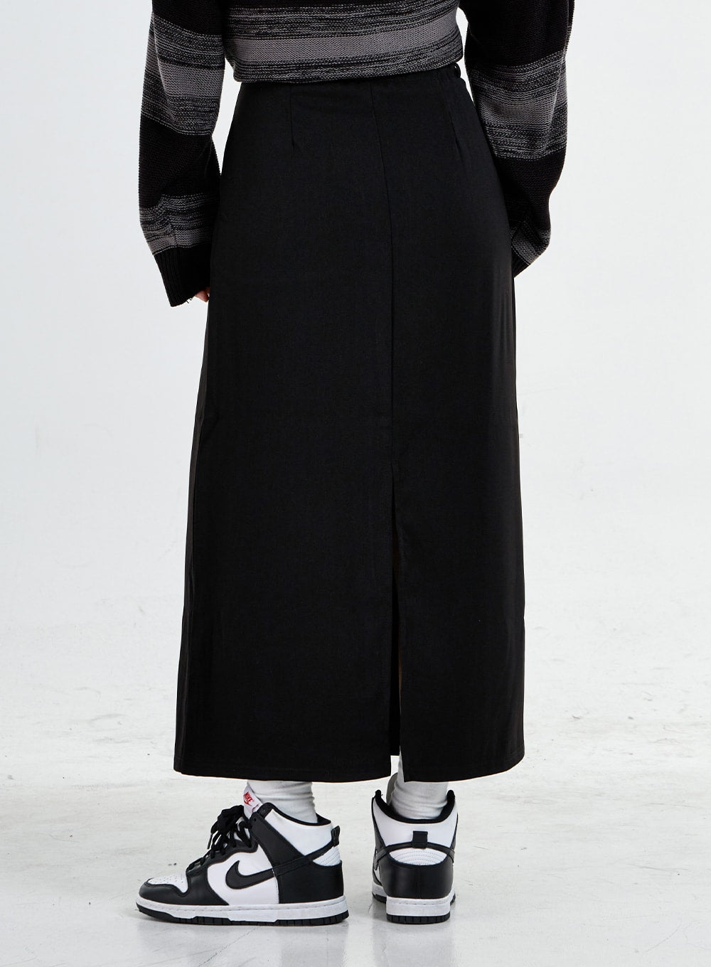 Simple High Waist H-Line Long Skirt CO06