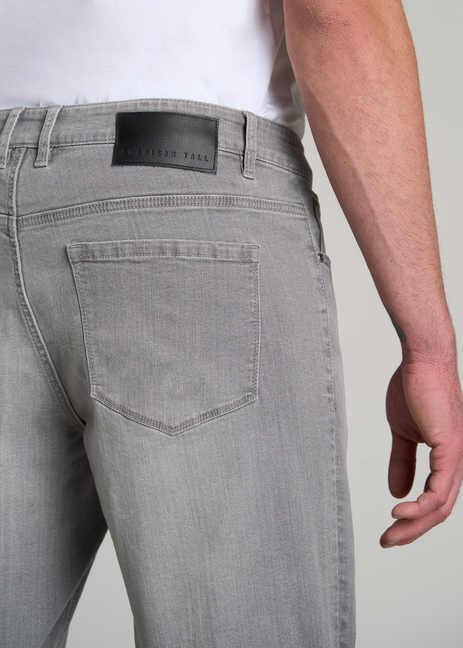 Carman TAPERED Jeans for Tall Men in Concrete Grey