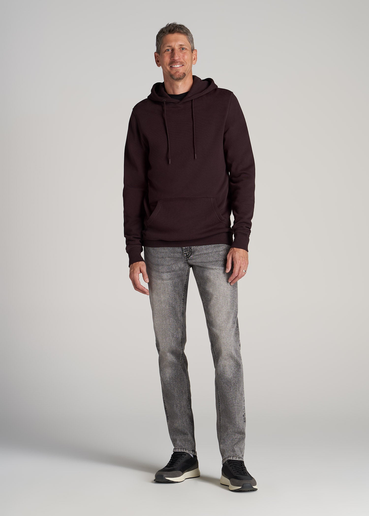 Carman TAPERED Jeans for Tall Men in Washed Faded Black