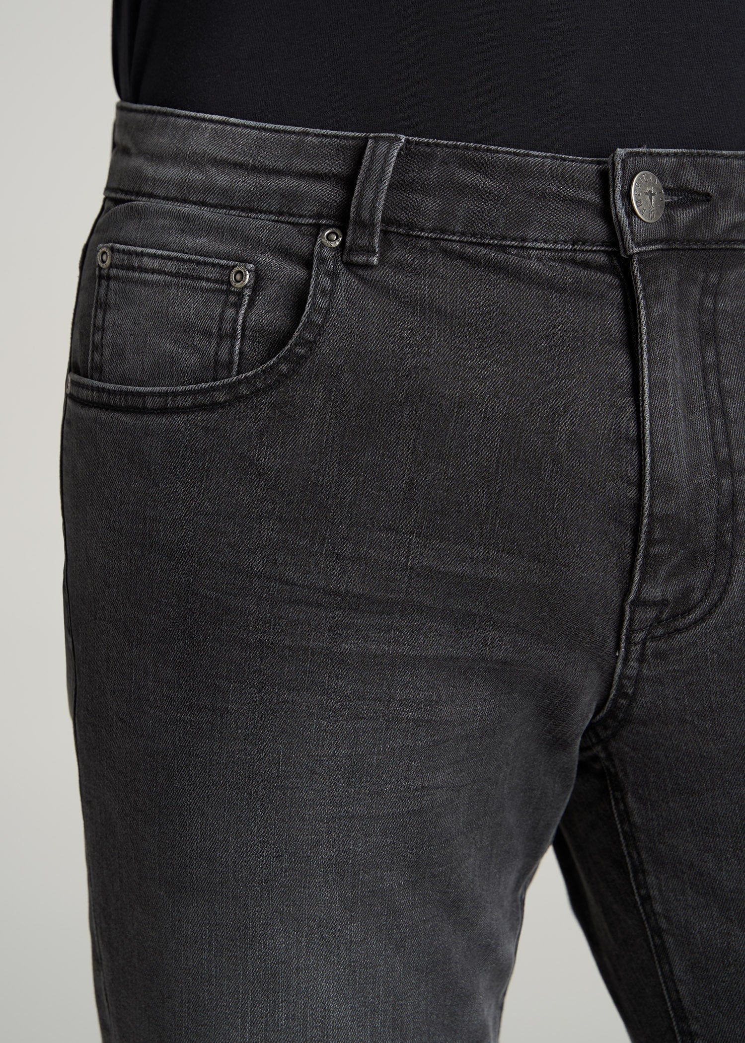 Carman TAPERED Jeans for Tall Men in Dark Smoke