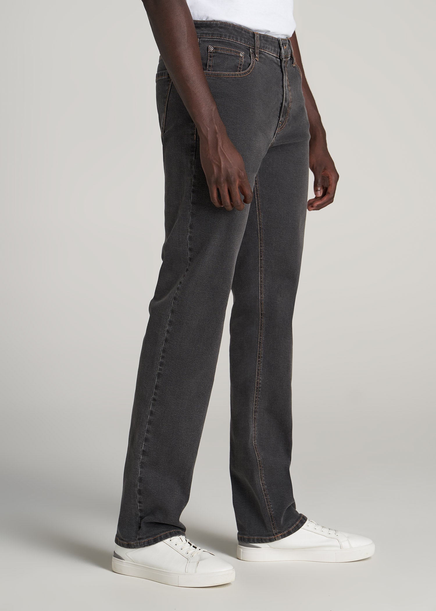 J1 STRAIGHT LEG Jeans for Tall Men in Dark Grey Denim
