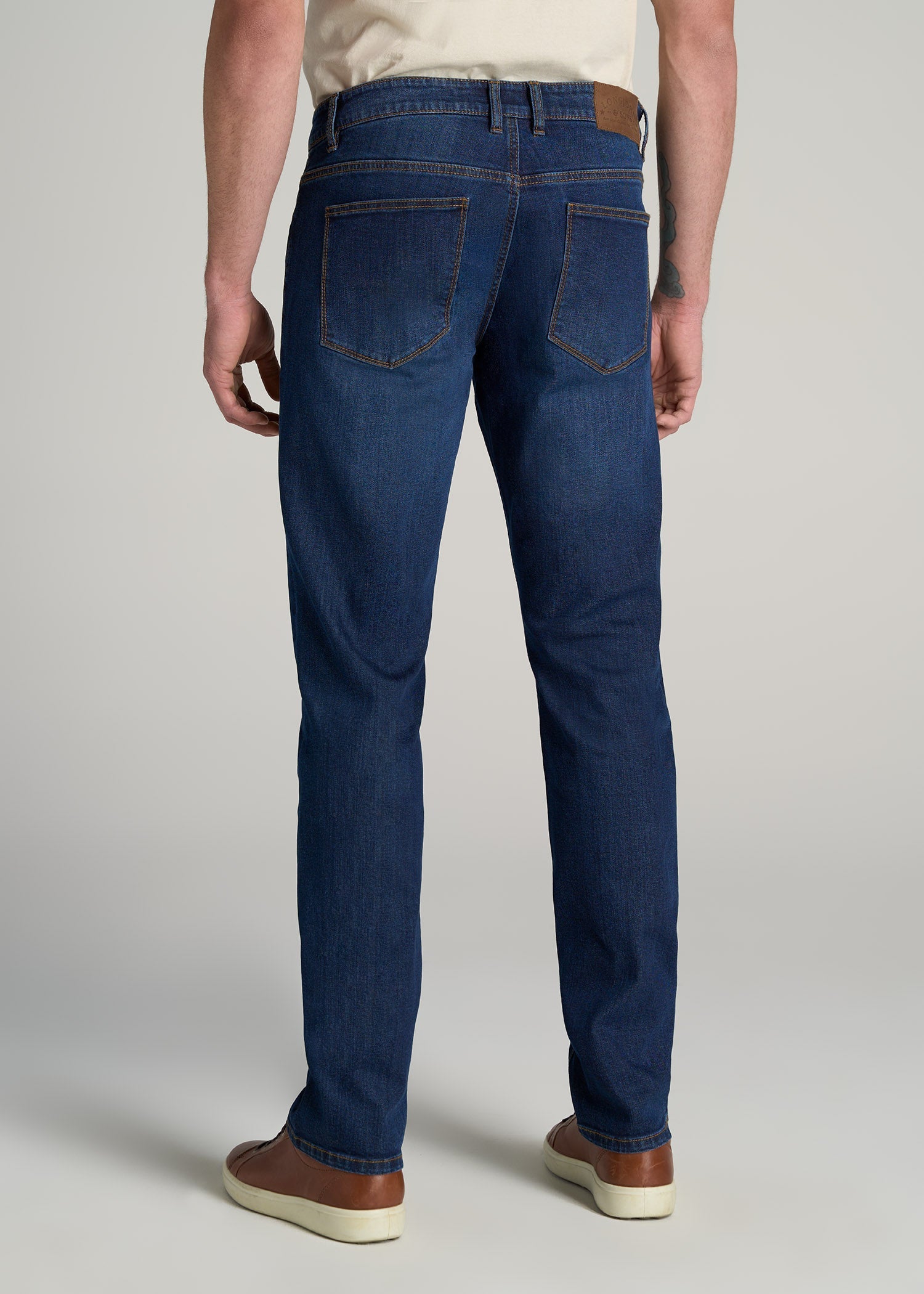 LJ&S TAPERED Jeans for Tall Men in Charger Blue