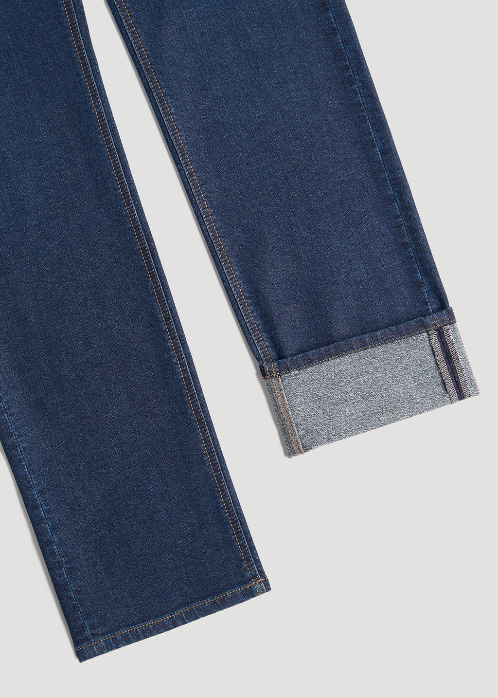 Dylan Slim Fit Fleeced Jeans for Tall Men in Colorado Blue Wash