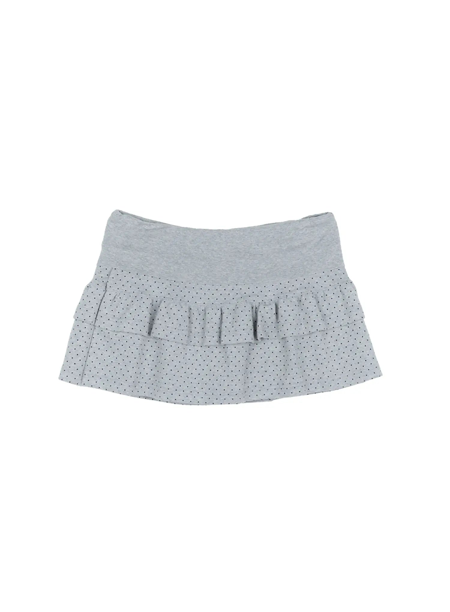 Polka Dot Tiered Mini Skirt CL531